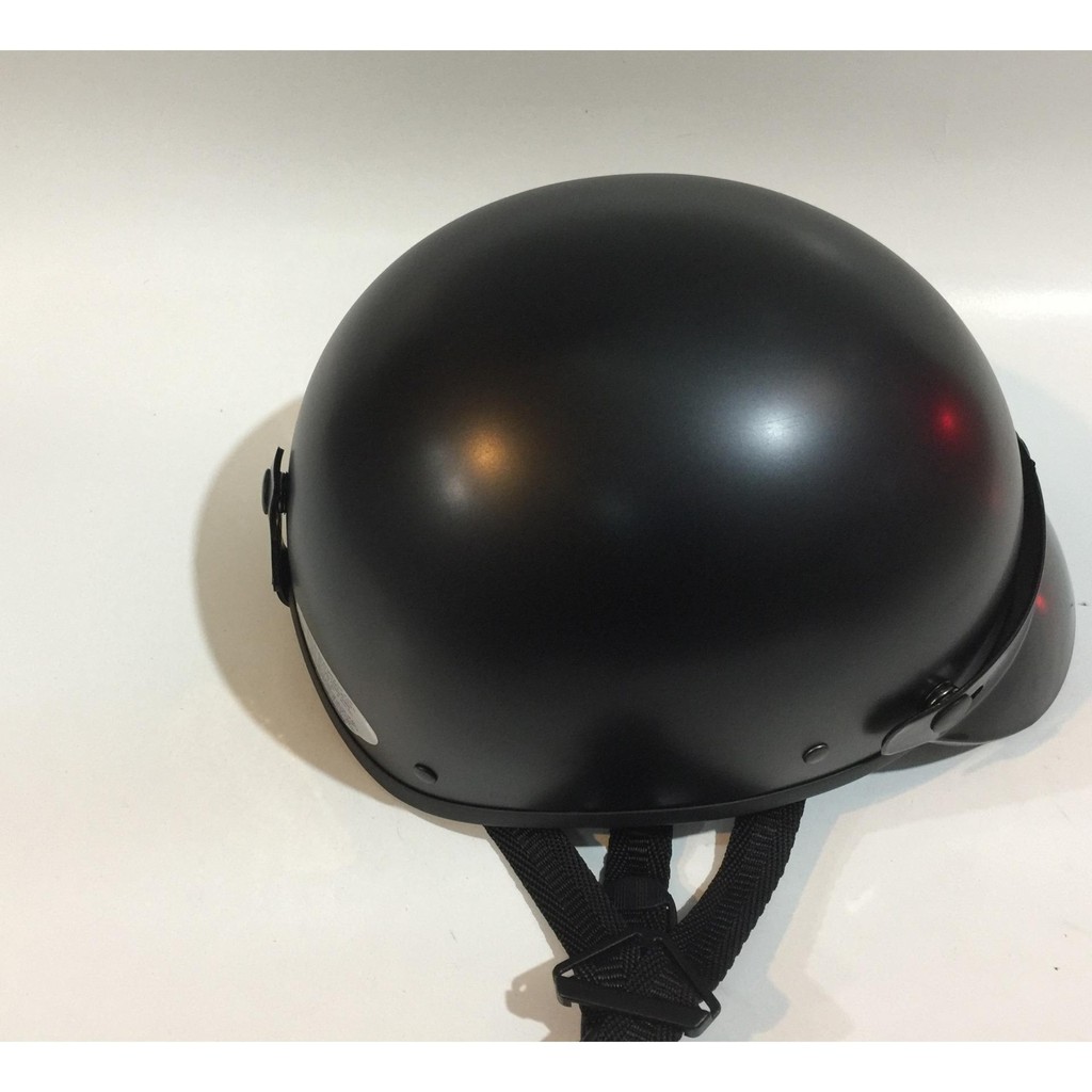 MŨ BẢO HIỂM NỮA ĐẦU ĐEN TRƠN-BẢO HÀNH 12 THÁNG