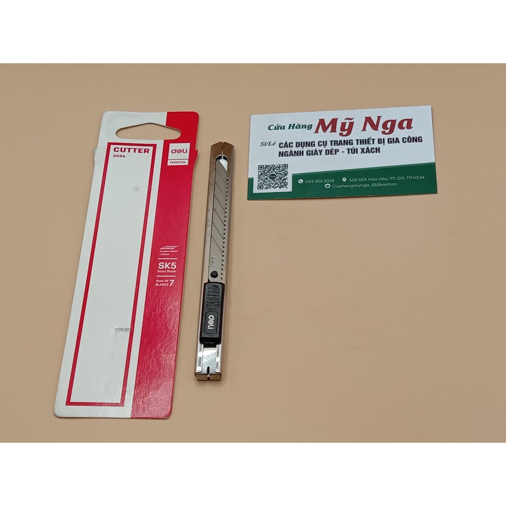 DAO RỌC GIẤY DELI LOẠI NHỎ CUTTER 2034