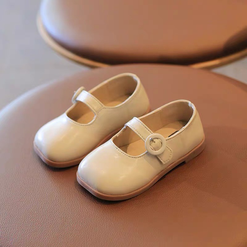 Giày búp bê cho bé gái phong cách Hàn Quốc da mềm mã mới V293