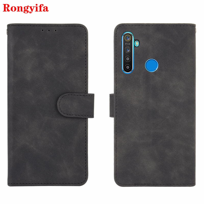 Ốp điện thoại da nắp gập đựng thẻ tiện lợi cho Oppo Realme 6i 5s 5i C3 6 5 Pro Q Xt X2 Pro