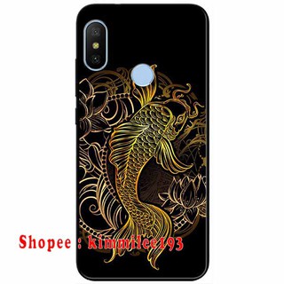 Ốp lưng xiaomi mi 8, mi a2, mi a2 lite , redmi note 5 pro cá chép vàng