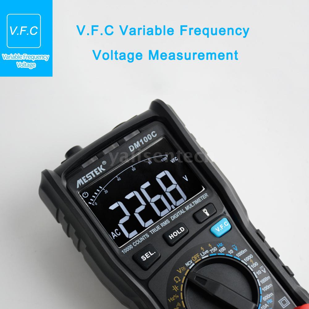 MESTEK 10000 Counts True RMS Multifunctional Digital Multimeter Measuring AC/DC Voltage Current Resistance Capacitance F