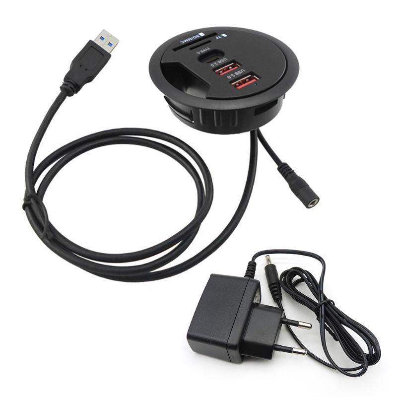 Bộ Chia Cổng USB 3.0 Kèm Tai Nghe SD / TF