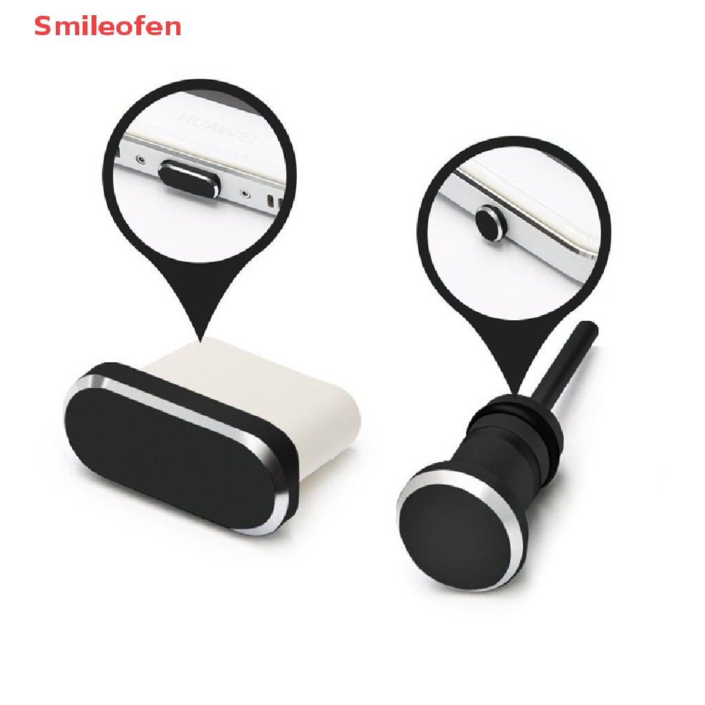 [Smileofen] Type C Phone Charging Port 3.5mm Earphone Card USB Dust Plug For Samsung Huawei New