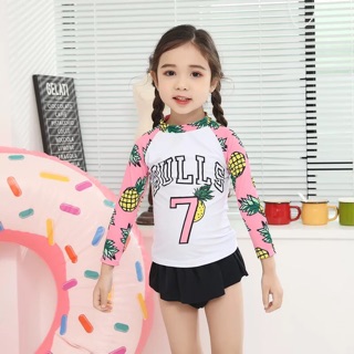 Đồ bơi trẻ em đồ bơi bé gái 2 mảnh trái thơm