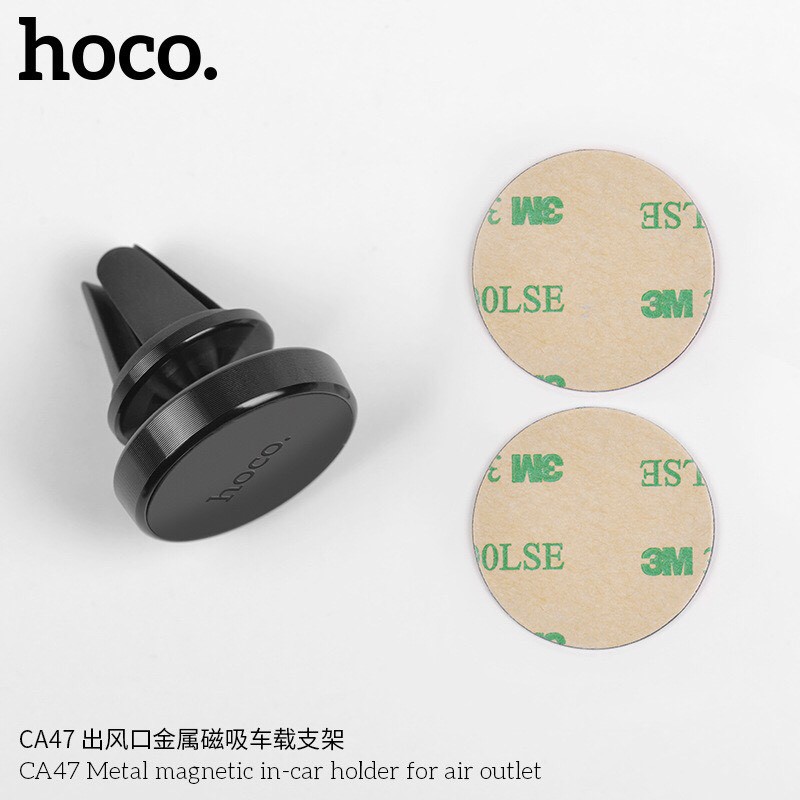 Hoco CA47 Bộ Đế Hít Nam Châm Giá Đỡ Điện Thoại Trên Xe Hơi, ô tô 360 Độ - Giá Đỡ Điện Thoại Thanh Điều Hòa | BigBuy360 - bigbuy360.vn