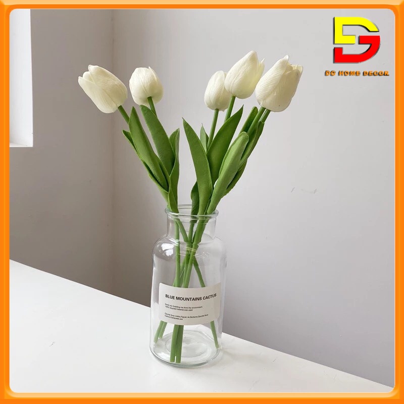 Bình Hoa Tulip Để Bàn Siêu Xinh Trang Trí Nhà Cửa, Làm Quà Tặng Độc Đáo Mã DG-46