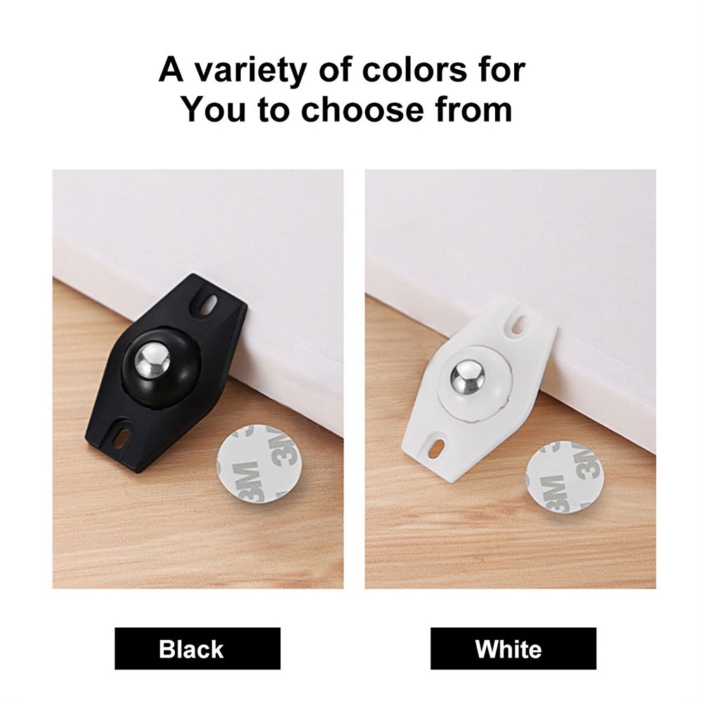 Bánh xe dính, Bánh xe xoay mini phổ thông, Bánh xe dính thông thường Ròng rọc bóng dán không đục lỗ Phụ kiện đế di động gia đình Thùng rác Đáy cyn