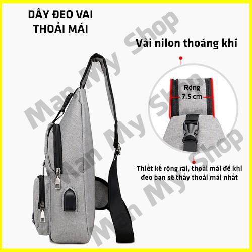 Túi Đeo Chéo Nam Nữ Balo Cặp Bao Tử Mini Thể Thao Hàn Quốc Dùng Đi Chơi Đi Học, Đi Làm Giá Rẻ Man My Shop