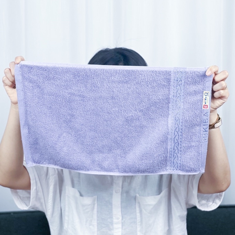 Khăn Mặt Màu Trơn KIBA Chính Hãng Cỡ Nhỏ 28x48cm, Chất Cotton Dày Dặn, Êm, Mềm, Thấm Hút Tốt, An Toàn Cho Da