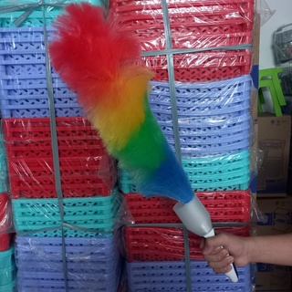 Chổi lông quét bụi sợi Nylon Gấp Gọn Cây quét bụi tủ bàn ghế. Phất trần