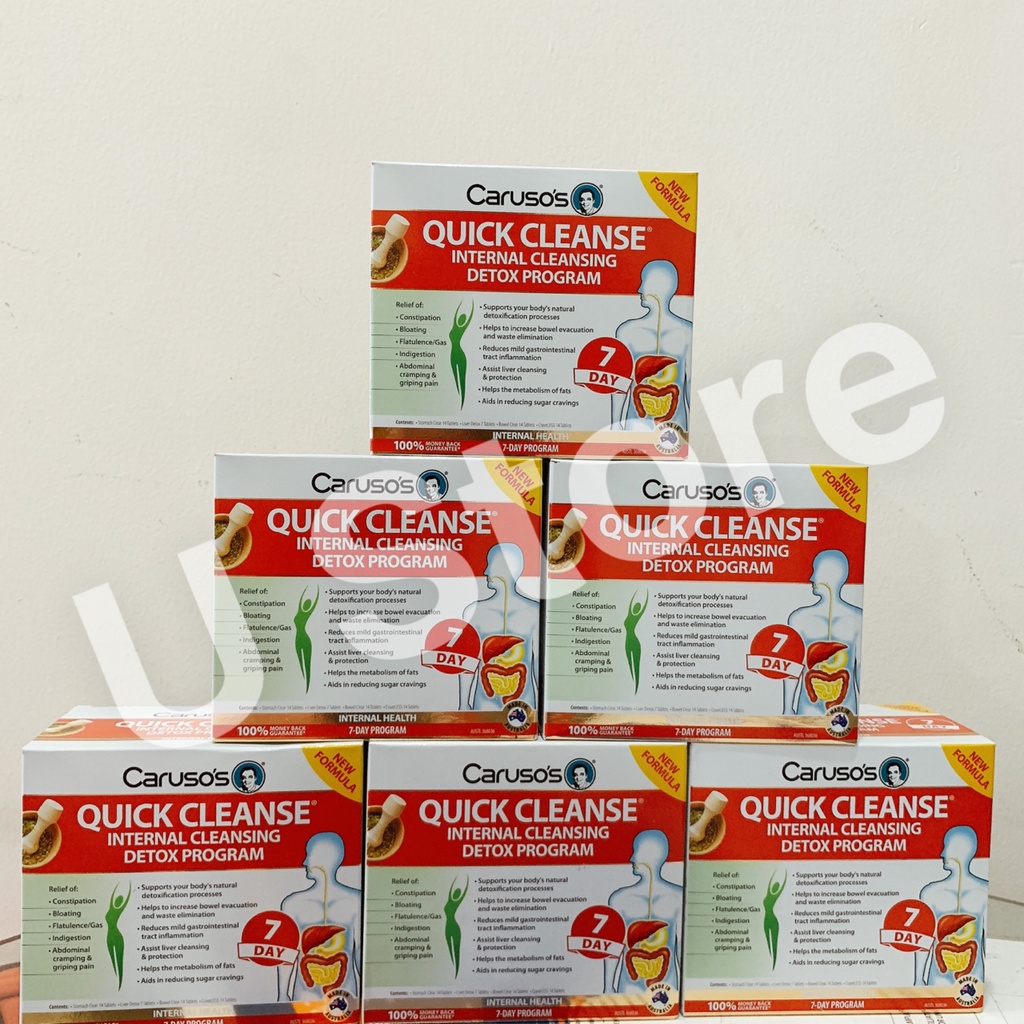 Liệu Trình Thải Độc Cơ Thể 5 Ngày, 7 Ngày Và 15 Ngày Carusos Quick Cleanse Internal Cleansing Detox Program