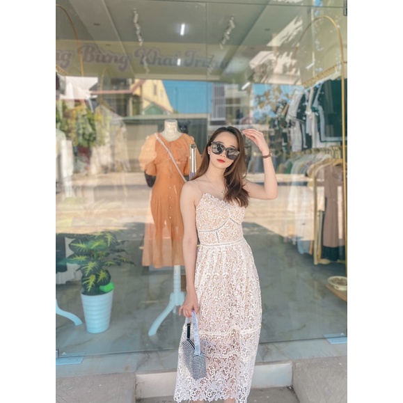 Váy 2 giây ren tkcc