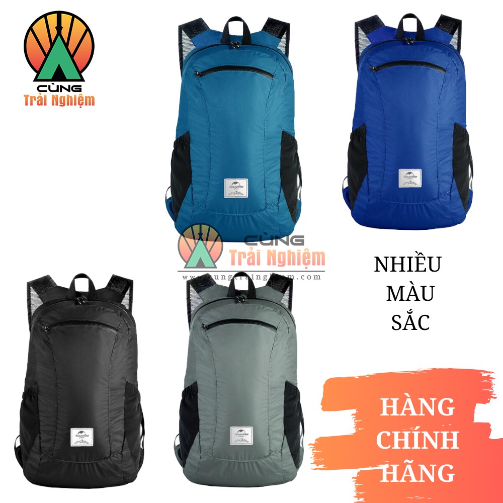 Balo du lịch gấp gọn chống nước chống rách 18L Nature Hike NH17A012-B