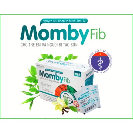Mombyfib Hỗ Trợ Ngăn Táo Bón, Momby Fib Cải Thiện Tình Trạng Rối Loạn Tiêu Hóa Không Tái Lại Hộp 12 Gói