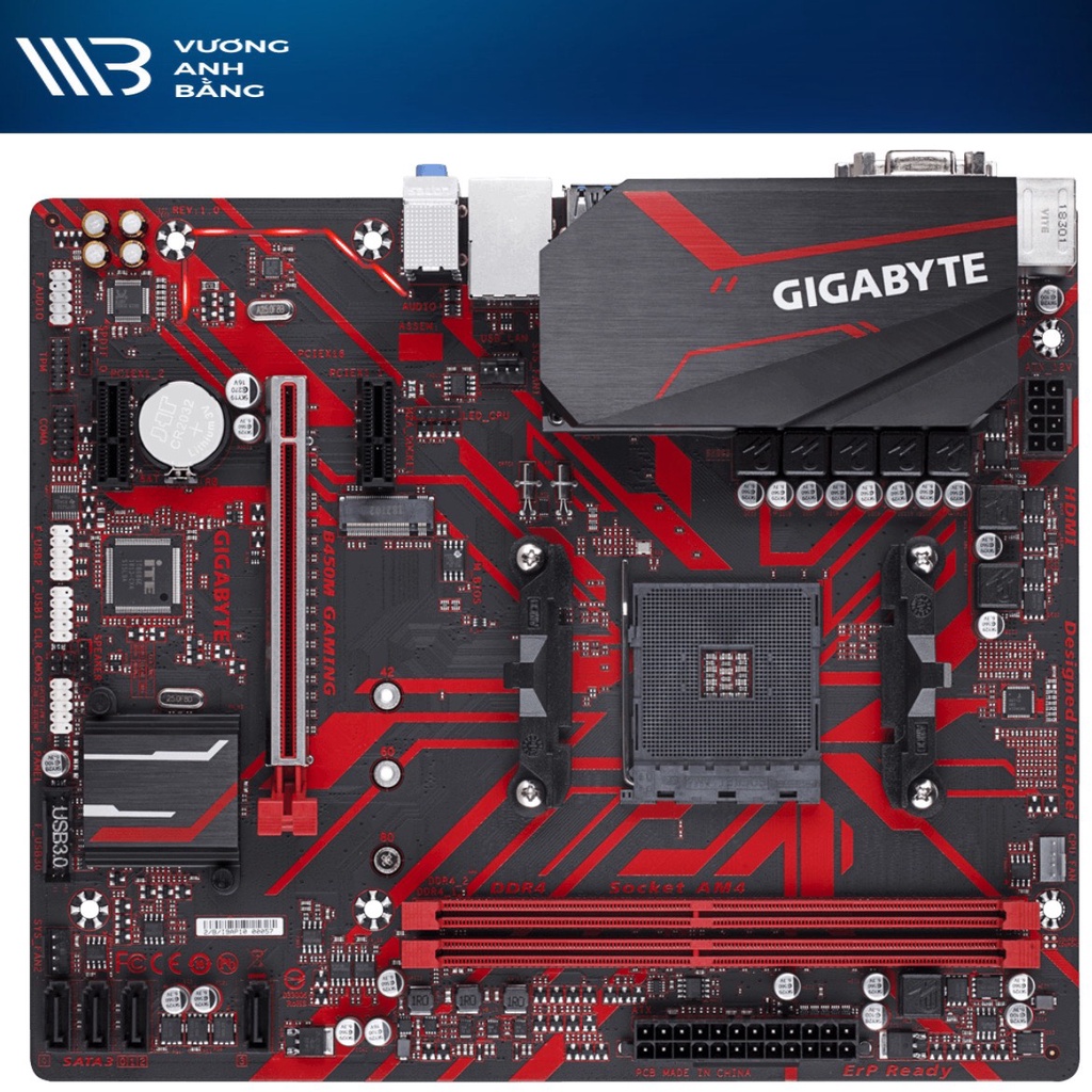 Mainboard, Bo mạch chủ Gigabyte B450M Gaming- Hàng chính hãng