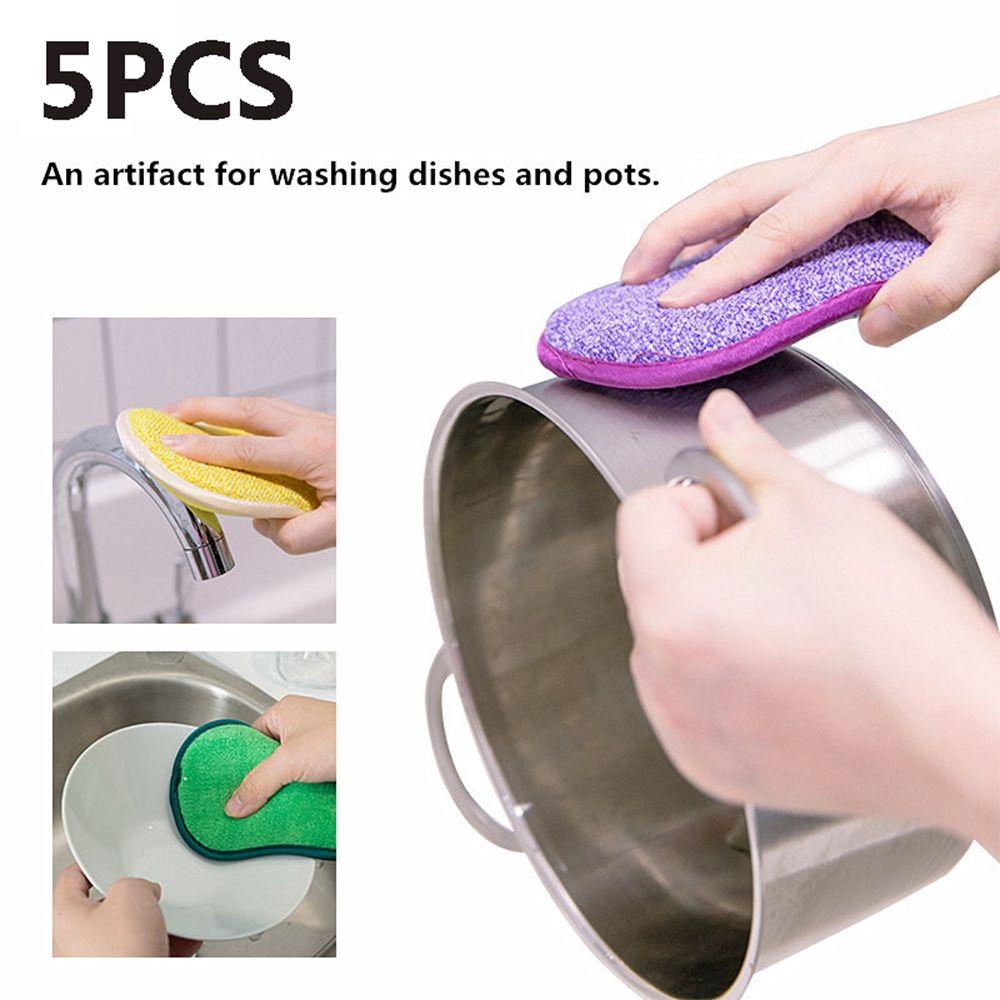 IVORY Set 5 Miếng Bọt Biển Rửa Chén Tiện Lợi