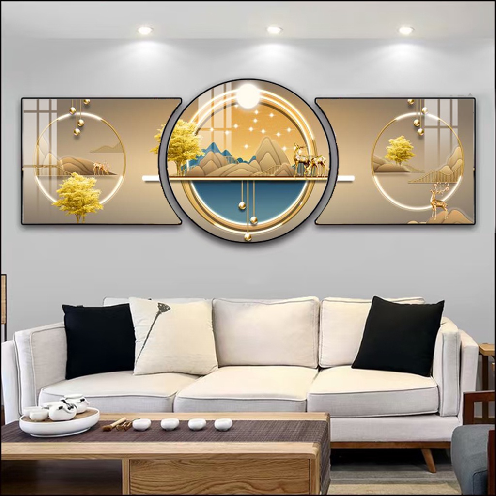 Bộ 3 Tranh Tráng Gương Hiện Đại , Tranh Treo Tường Decor Hiện Đại Trang Trí Phòng Khách, Phòng Ngủ, Phòng Bếp