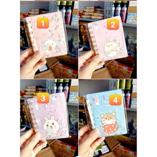 Sổ tay lò xo mini bìa nước hình thú cưng và quả bơ mã XQB017 Hongkong