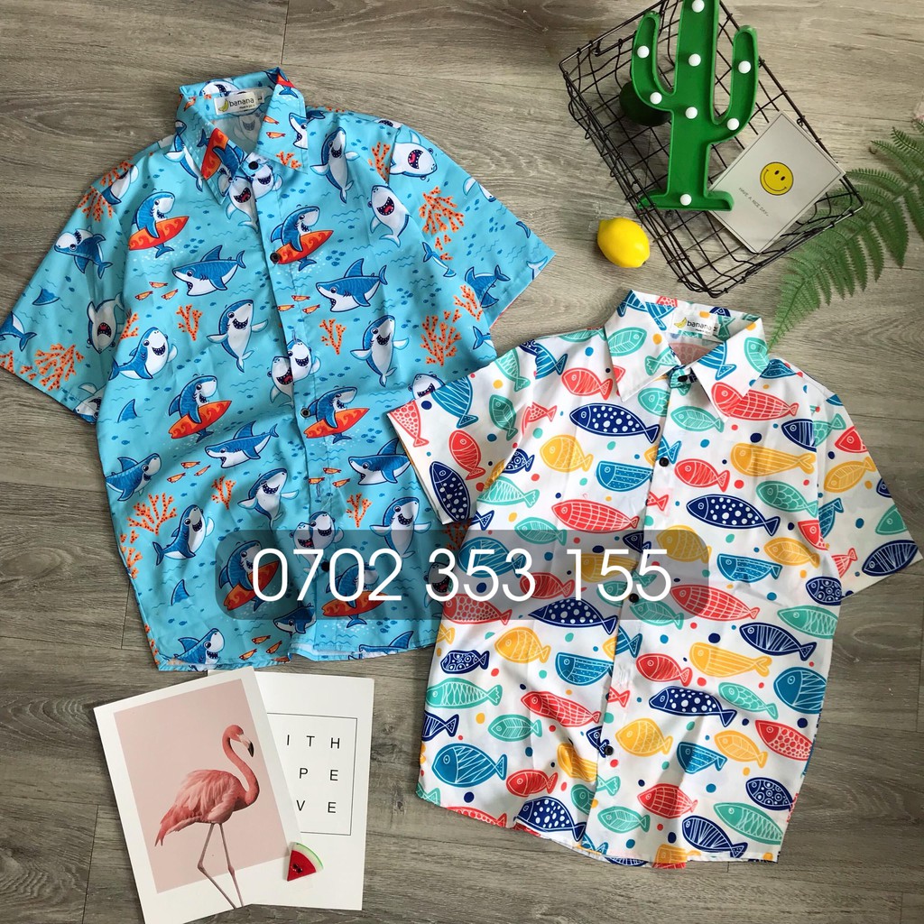 Áo sơ mi hoạt hình - FISH