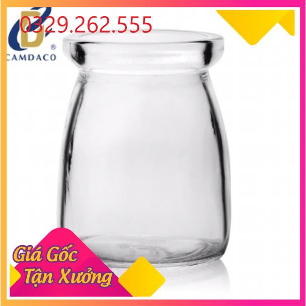 (Sale Khủng)  1 Hũ thuỷ tinh làm sữa chua trơn 100ml nắp nhựa - hàng viêth nam