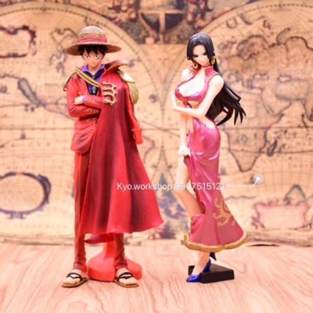 Mô hình figure nhân vật Luffy &amp; BOA trong One Piece