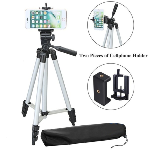 Chân gậy máy ảnh, Giá đỡ điện thoại 3 chân Tripod TF-3110 - Xoay 360o, phù hợp nhiều dòng máy