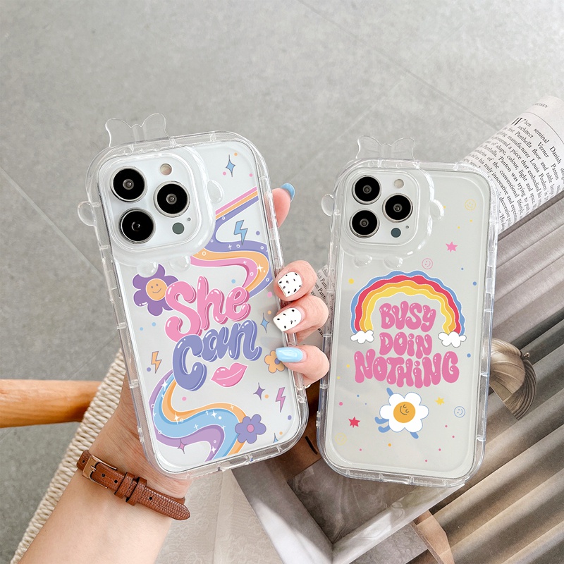Ốp lưng iphone Suntaiho Ốp lưng iphone Ốp Điện Thoại TPU dẻo chống sốc in hoạt hình thích hợp cho iPhone 13 11 14 Pro Max 12 Pro Max XS Max XR 6 7 8
