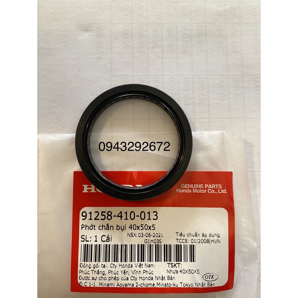Phớt Chắn Bụi Phanh Trước Honda