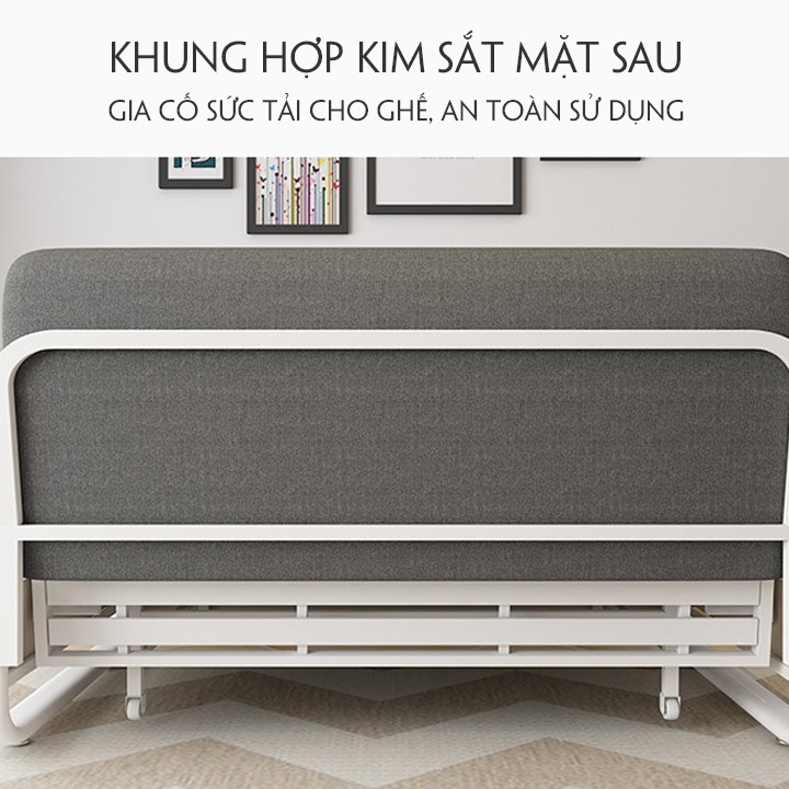Sofa Giường Gấp Gọn Đa Năng, Giường Sô Pha Thông Minh Chuyển Đổi Thành Ghế Size 120 x 190cm | BigBuy360 - bigbuy360.vn