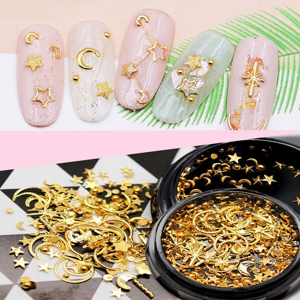 Kim Sa Hình Ngôi Sao 3D Đính Móng Nghệ Thuật
