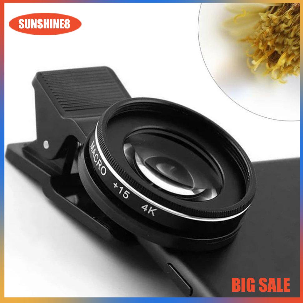 Ống kính Macro 4K 37MM 15X chuyên nghiệp dùng cho điện thoại