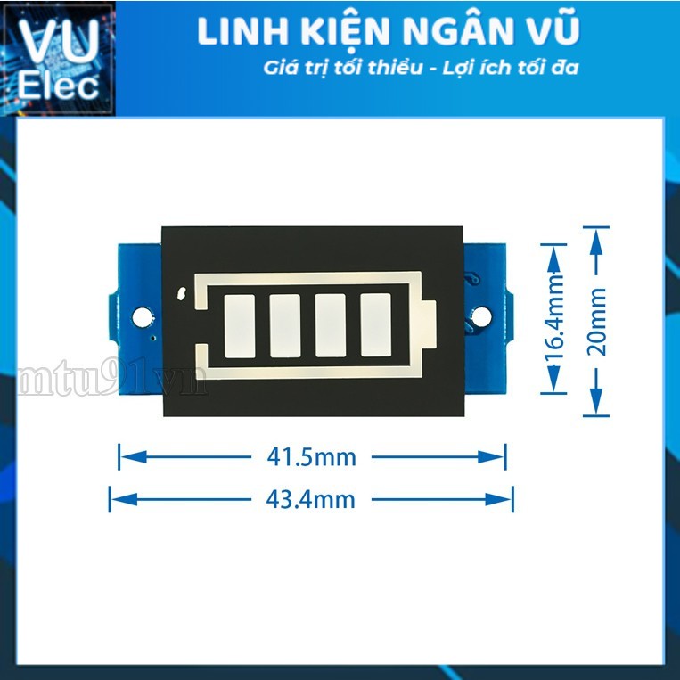 Mạch Led báo mức Pin Lithium 18650, mạch đo dung lượng pin