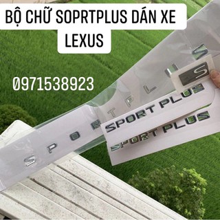 logo chữ SPORT PLUS SUPER SPORT LEXUS 570 S dán thân xe