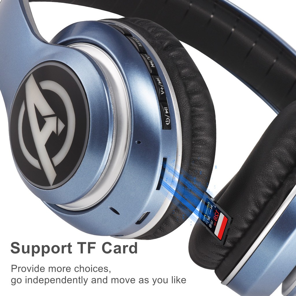 Tai Nghe Bluetooth Không Dây Hình Siêu Anh Hùng Marvel