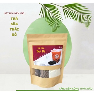 Set nguyên liệu trà sữa thái đỏ tự nấu