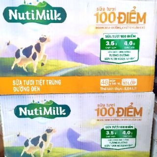 Sữa tiệt trùng NutiFood 180ml thùng 48 hộp