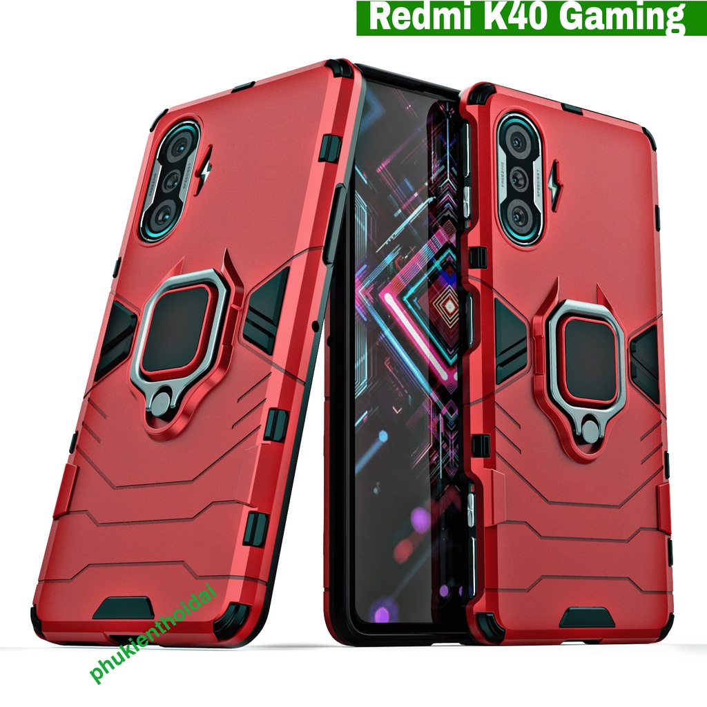 ỐP LƯNG REDMI K40 GAMING / POCO F3 GT IRON MAN IRING CHỐNG SỐC CHỐNG VA ĐẬP