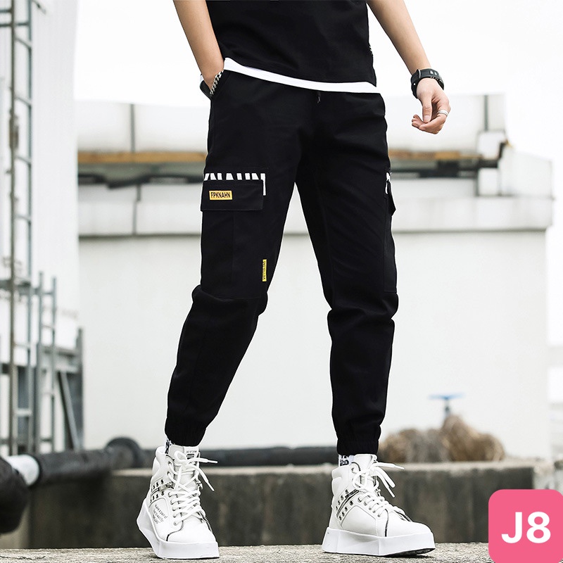 Quần jogger nam bo chân màu xanh không rách chất kaki cao cấp co dãn 4 chiều, quần baggy nam 10Hado10 Nhiều mẫu mới