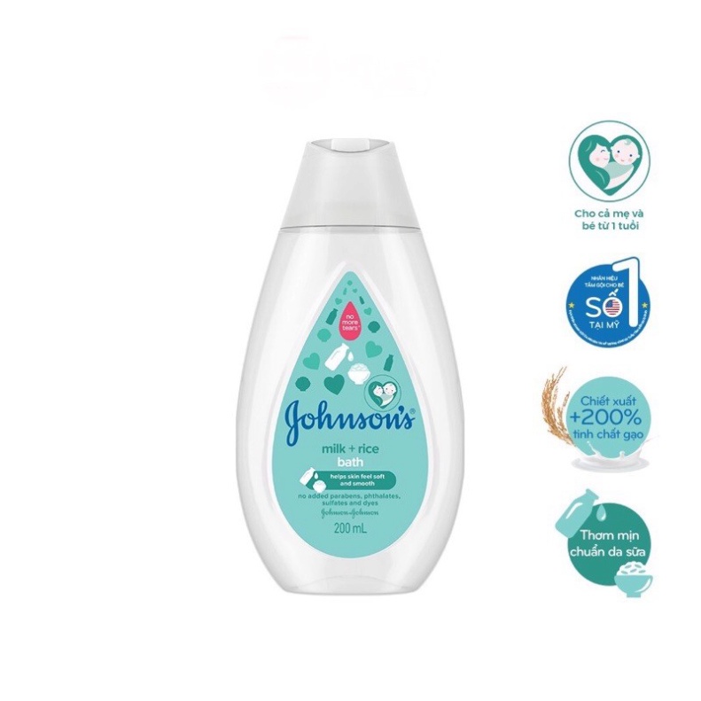 [Chính hãng] Sữa tắm / Dầu gội Johnson’s Baby Chai 200ml - Dùng cho cả mẹ và bé  Date mới