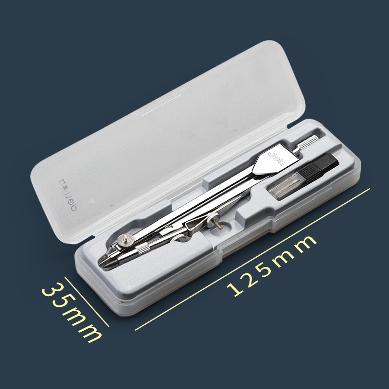 Deli Set compa Deli làm từ kim loại vẽ hình học tiện dụng