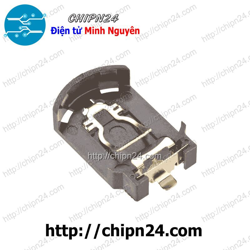 [1 CÁI] Đế pin CR2032 Dán SMD ĐEN