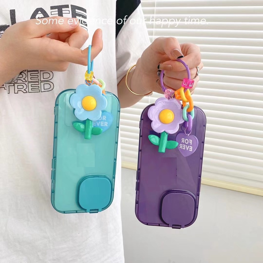 Ốp Điện Thoại tpu Kèm Gương Và Dây Đeo Cho iphone 14proamx 7plus 8plus 13 pro max ins12 pro max x / xs max11 pro max xsmax