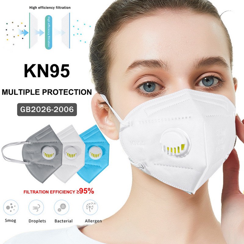 Khẩu trang N95 có van, 3d mask 5 lớp chống bụi mịnPM2.5 nhiều màu sắc chất lượng cao khẩu trang y tế kháng khuẩn