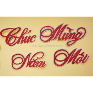 DECAN - DECAL DÁN TRANG TRÍ TẾT BẰNG MÚT CHỮ CHÚC MỪNG NĂM MỚI