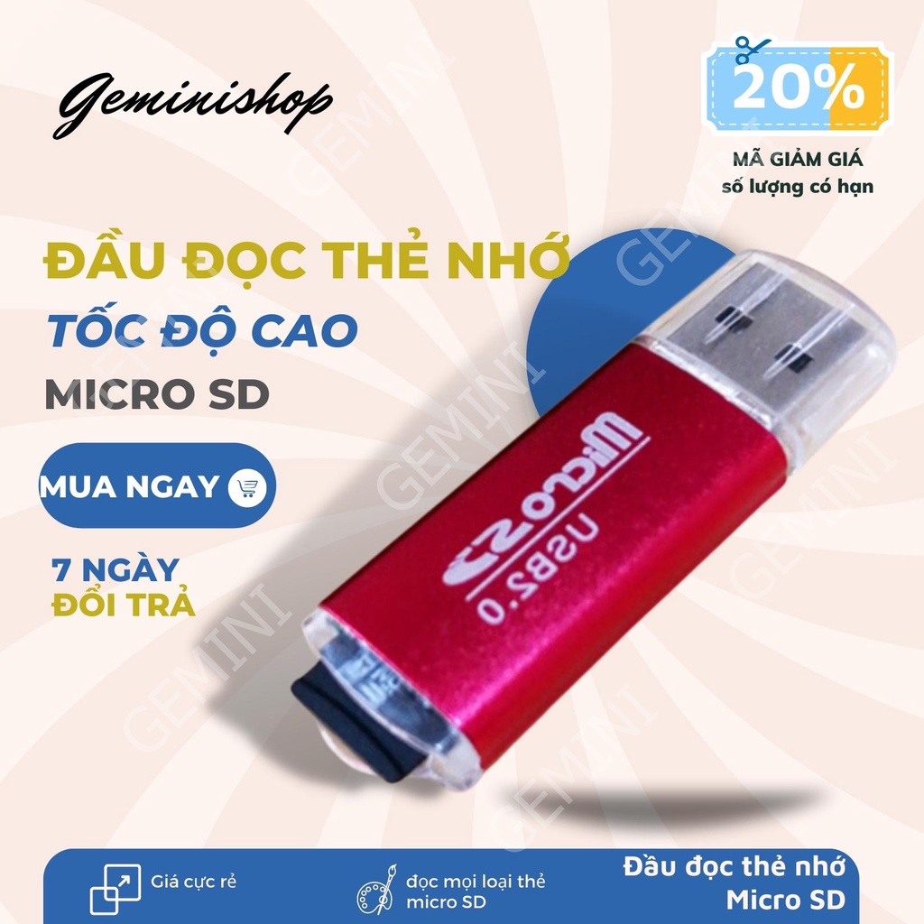 Đầu đọc thẻ nhớ Micro SD giá rẻ