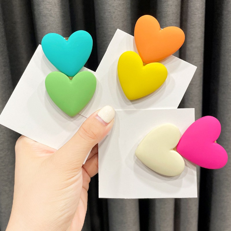 Kẹp Tóc Hình Trái Tim Dễ Thương Cho Nữ