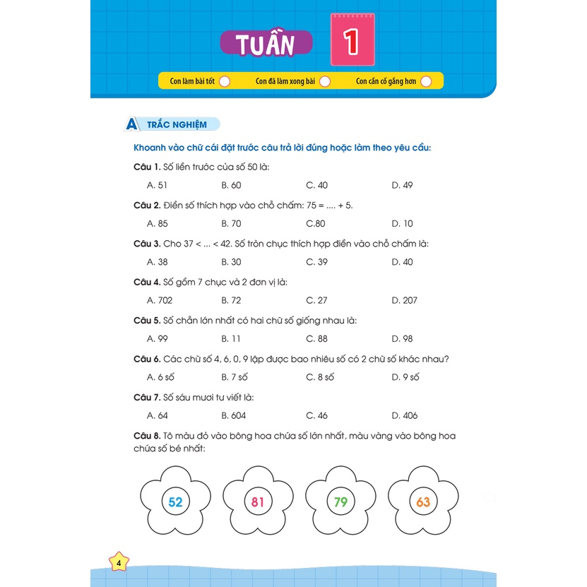 Sách Tham Khảo -Phiếu Bài Tập Cuối Tuần Toán 2 (35 Tuần Học) - MEGABOOK