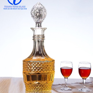 Chai đựng rượu thuỷ tinh cao cấp 800ml