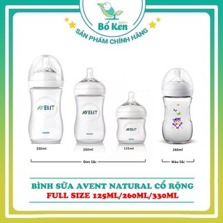 Shop Bố Ken Bình Sữa Philips Avent Natural 125 260 330ML 100% Chính Hãng